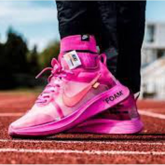 Nike Shoes - Nike x Off-White Zoom Fly Sneaker Pink US 9.5 AJ4588-600 Streetwear Collector